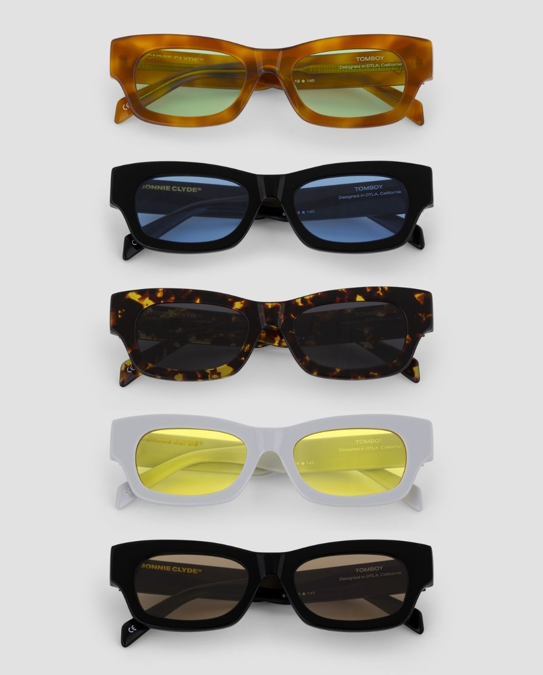 BONNIE CLYDE ブラック サングラス TOMBOY BONNIE CLYDE Black Tomboy Sunglasses Bonnie Clyde