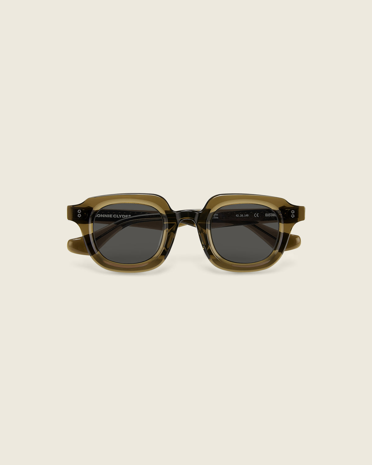 Bonnie Clyde Green UFO Sunglasses Brand New Gustave main image 3