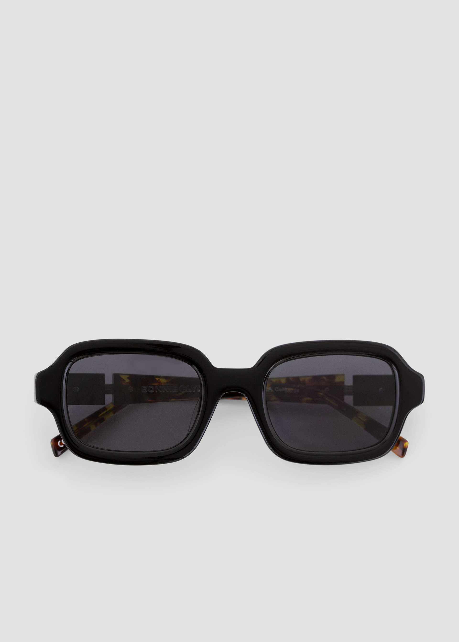 New Wave Square-Frame Tortoiseshell Acetate Sunglasses