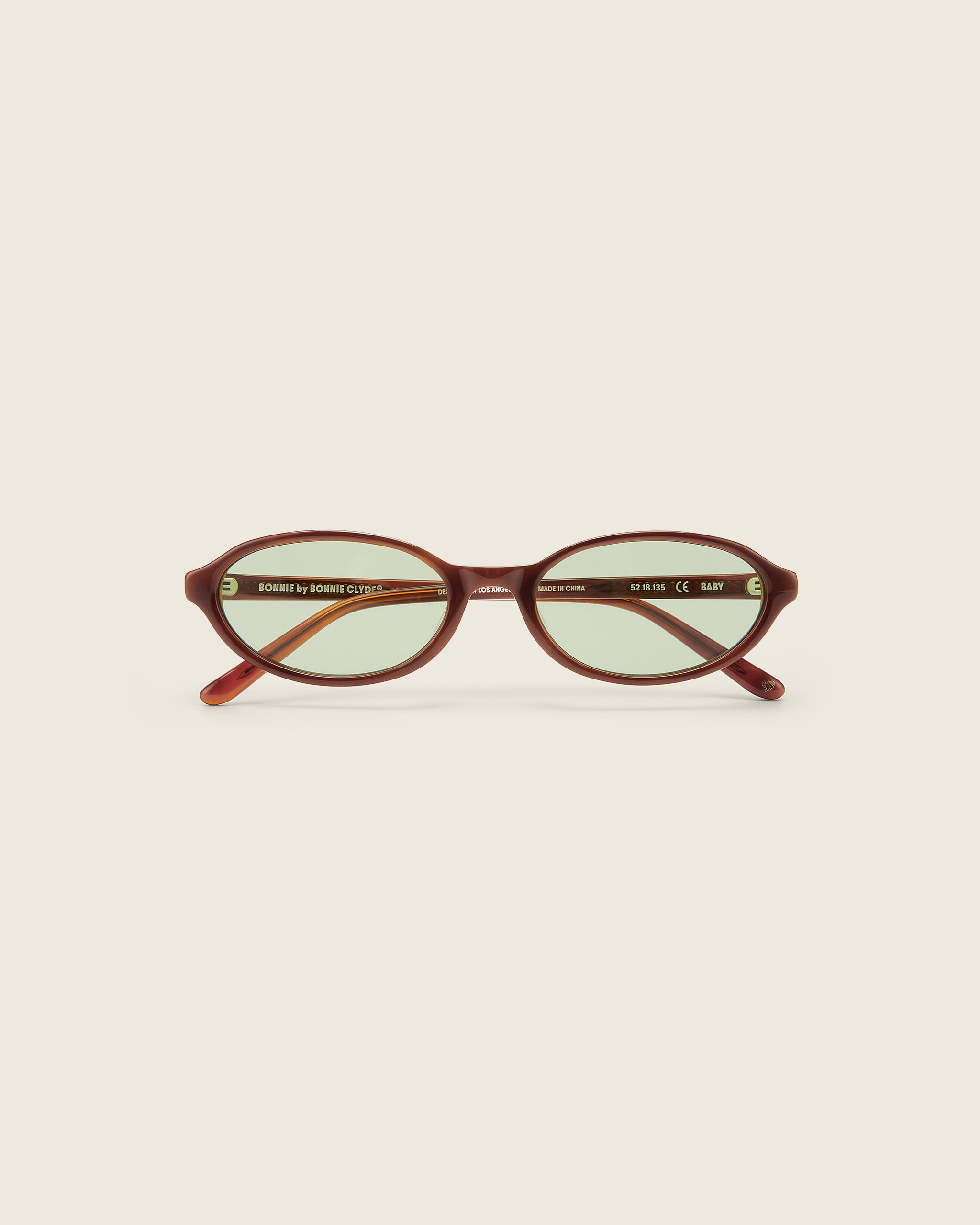 for ash - bonnie & clyde baby sunglasses in layered brown