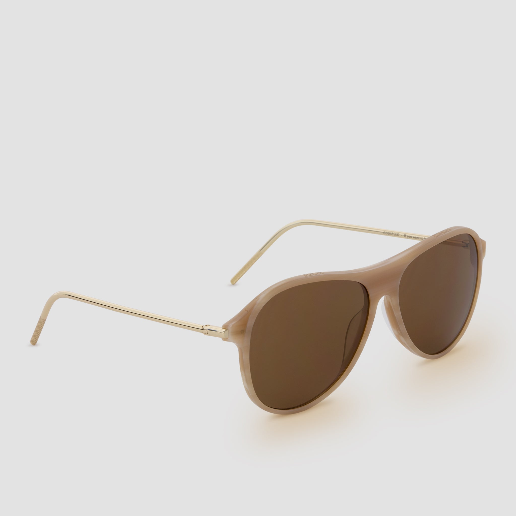 Quarter View of Godspeed Cinnamon Sunglasses