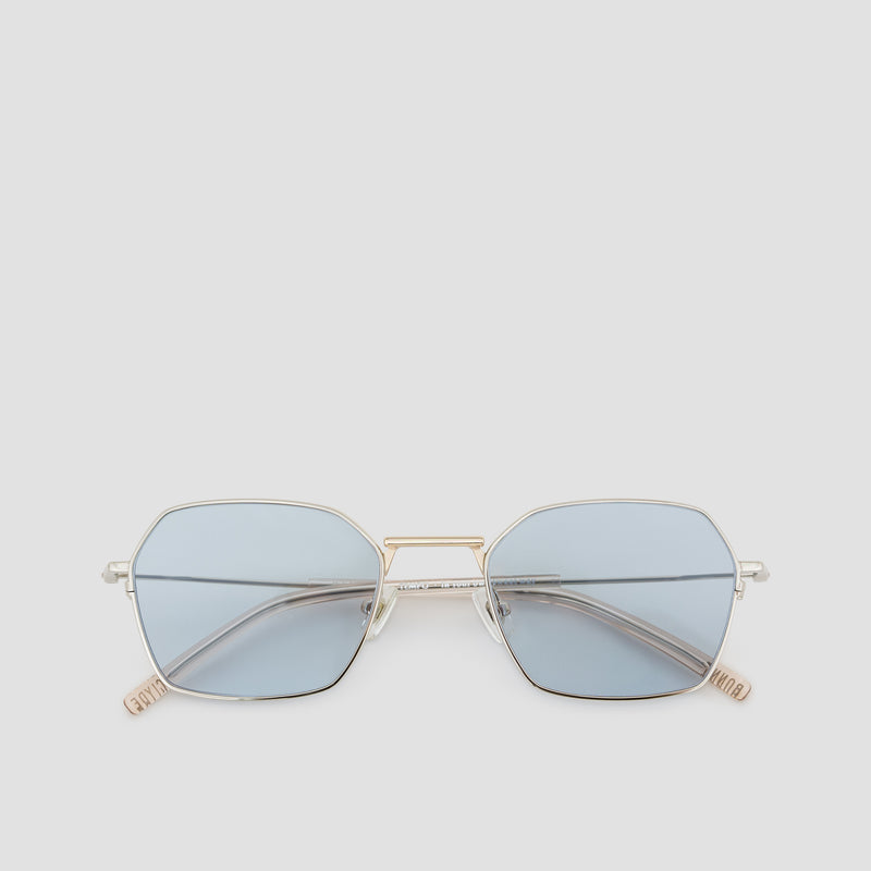 Front View of Tempo Mixed Alloy-Tian Blue Sunglasses